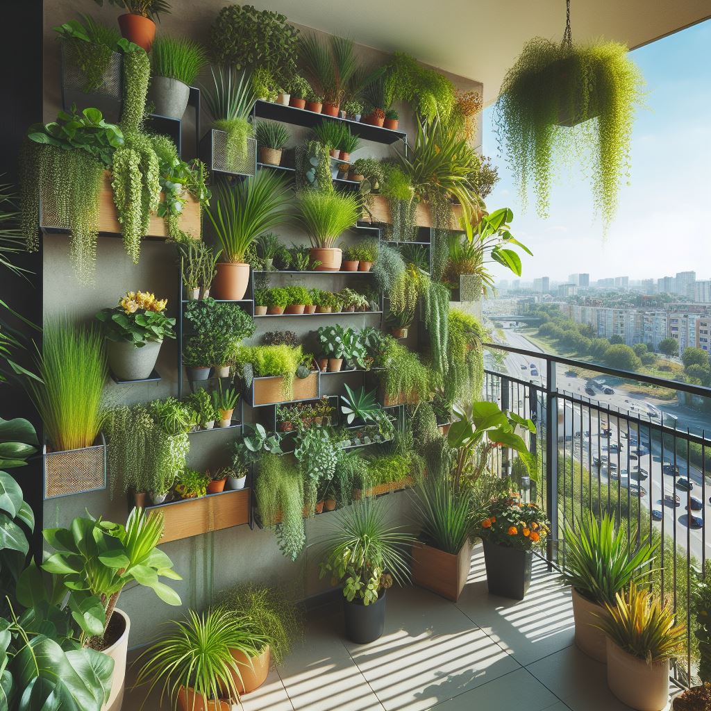 Vertical gardening at home