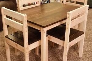 Easy DIY: Woodworking Plans for Kids' Table & Chairs Set | Step-by-Step Guides, Tools & Inspiration to Build Beautiful Wooden Decor on a Budget