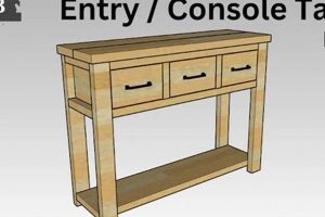 Easy Entry Table Plans: Woodworking Table Guide | Step-by-Step Guides, Tools & Inspiration to Build Beautiful Wooden Decor on a Budget