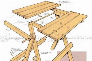 Easy Woodworking Plans: Folding Table Project + Designs | Step-by-Step Guides, Tools & Inspiration to Build Beautiful Wooden Decor on a Budget