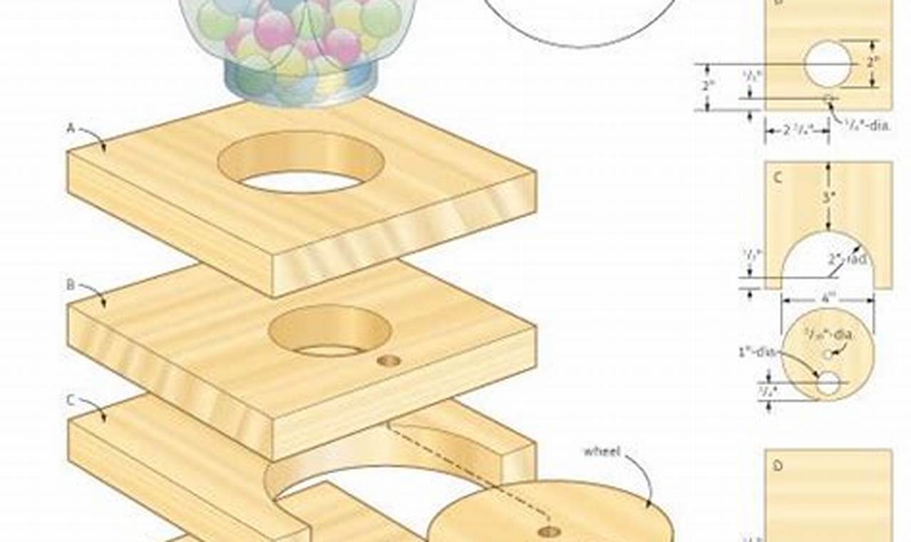 DIY Gumball Machine Woodworking Plans: Build Your Own! | Step-by-Step Guides, Tools & Inspiration to Build Beautiful Wooden Decor on a Budget